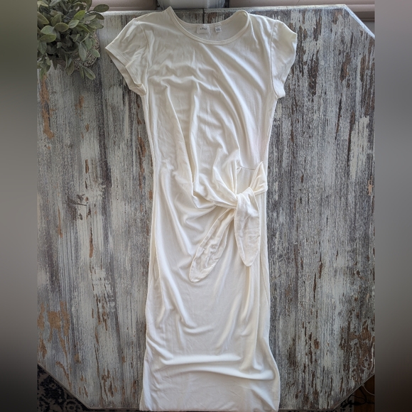 Aritzia Wilfred Fortune Maxi Dress Light Birch Women's Small - Picture 2 of 7